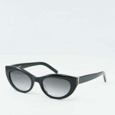 Pre-owned Saint Laurent Slm115 002 Black/gray Gradient 54-20-140 Sunglasses Authentic