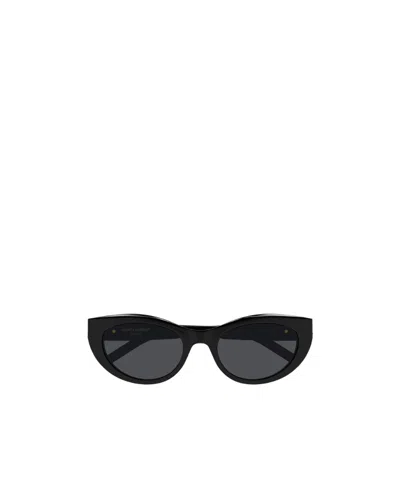 Saint Laurent Slm115 Cat-eye Sunglasses In Black