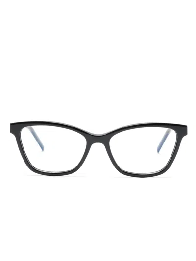 Saint Laurent Slm128 Brille Mit Rundem Gestell In Black