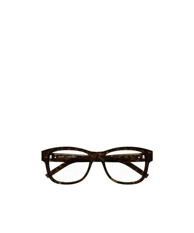 Saint Laurent Slm132 Wayfarer-frame Glasses In Black