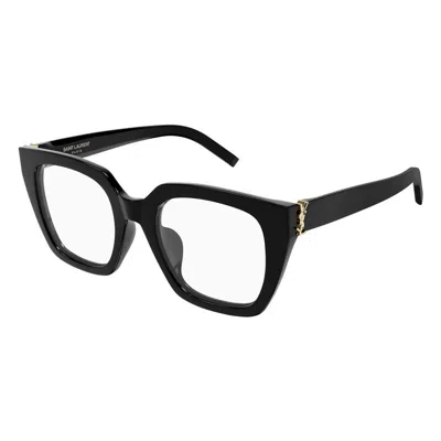 Saint Laurent Slm143opt001 Square Full Rim Eyeglasses In Black