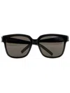 Saint Laurent Sunglasses Rectangular Frame Dark Lenses In Black