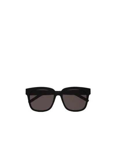 Saint Laurent Slm40 Square-frame Sunglasses In Black