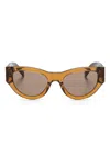 Saint Laurent Brown Sl M94 Sunglasses In Brown