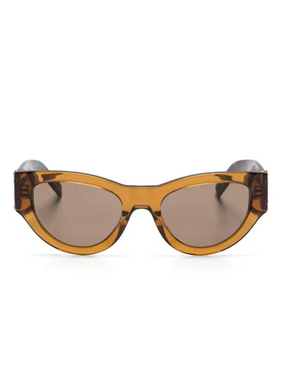 Saint Laurent Slm94 Sunglasses In Brown