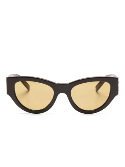 Saint Laurent Slm94 Sunglasses In Brown-havana-brown