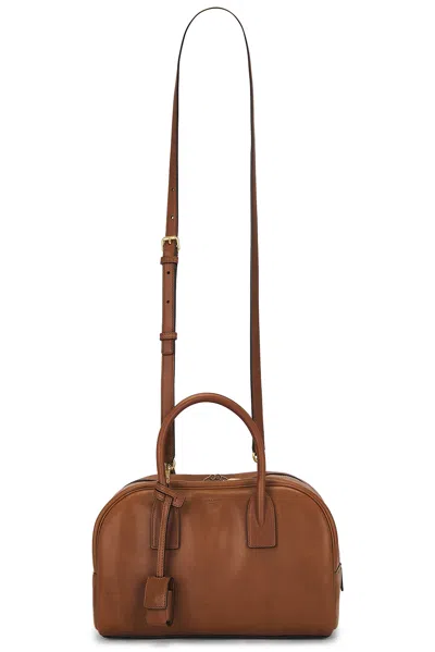 Saint Laurent Small Boston Bag In Brown