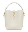 Saint Laurent Small Calfskin Le 37 Bucket Bag In White