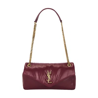 Pre-owned Saint Laurent Small Calypso Chain Bag 'deep Rasberry' | Red | Women's Size Onesize