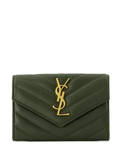 SAINT LAURENT SMALL CASSANDRE MATELASSÉ WALLET