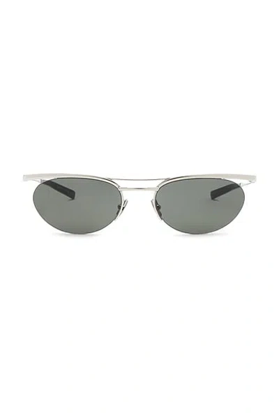 Saint Laurent Small Fashion Metal Round Sunglasses In Pink