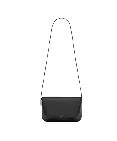Saint Laurent Small Flip Shoulder Bag In Black
