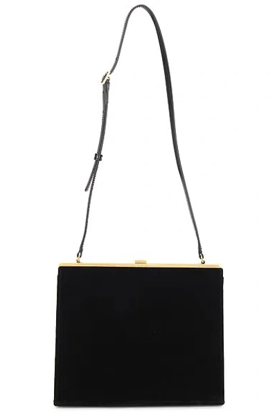 Pre-owned Saint Laurent Small Gaia Shoulder Bag In Black