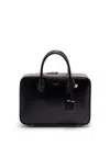 Saint Laurent Leather Tote Bag In Black