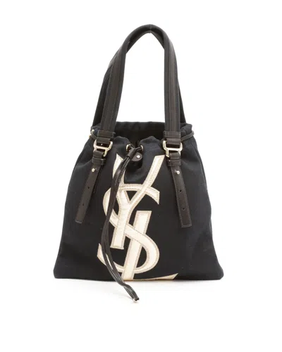 Saint Laurent Small Kahala Tote Bag In Black