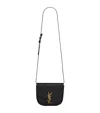 Saint Laurent Small Kaia Croc-embossed Satchel In Black