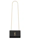 Saint Laurent Kate Chain Strap Shoulder Bag In Black