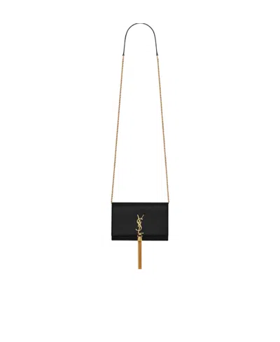 Saint Laurent Small Kate Crossbody Bag In Black