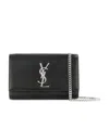 Saint Laurent Small Kate Crossbody Bag In Black