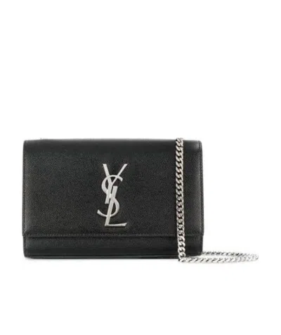 Saint Laurent Small Kate Crossbody Bag In Black