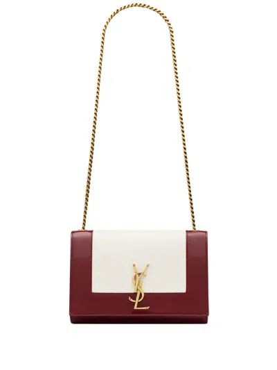 Saint Laurent Small Kate Leather Bag In Red