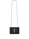 Saint Laurent Small Kate Leather Cross Body Bag In Orange