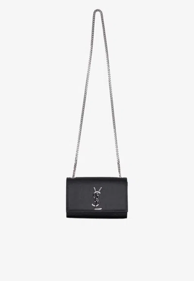Saint Laurent Small Kate Shoulder Bag In Black