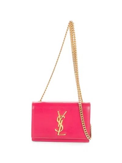 Pre-owned Saint Laurent Small Kate Shoulder Bag In Pink