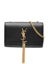 Saint Laurent Small Kate Tassel Shoulder Bag In Black