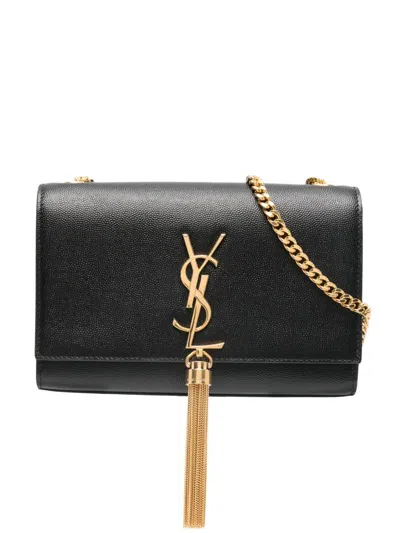 Saint Laurent Small Kate Tassel Shoulder Bag In Black