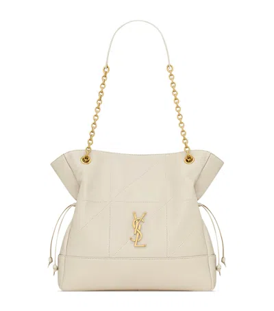 Saint Laurent Small Lambskin Jamie Shoulder Bag In White