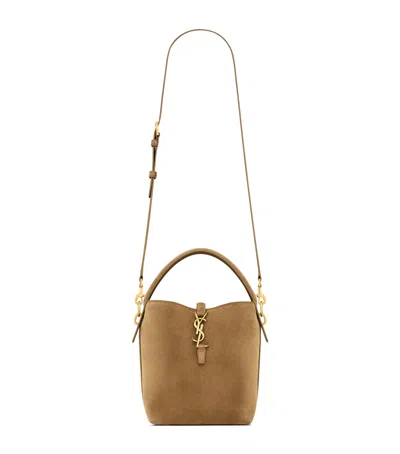 Saint Laurent Small Le 37 Bucket Bag In Green
