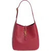 Saint Laurent Small Le 5 À 7 Leather Hobo In Pink