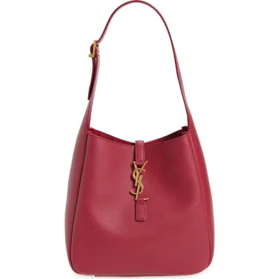 Saint Laurent Small Le 5 À 7 Leather Hobo In Pink