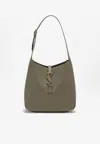 Saint Laurent Small Le 5 À 7 Leather Shoulder Bag In Green