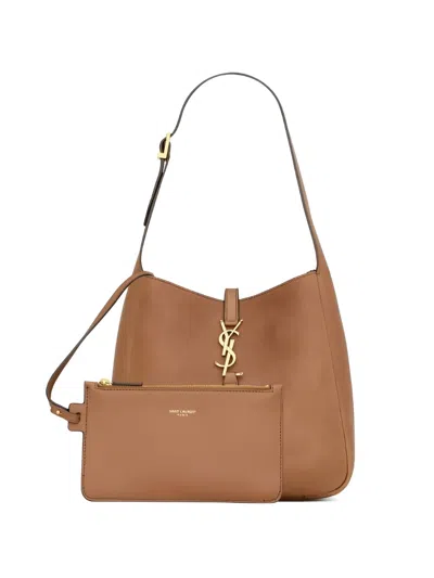Saint Laurent Small Le 5 À 7 Shoulder Bag In Brown