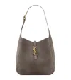 Saint Laurent Small Suede Le 5 À 7 Shoulder Bag In Gray