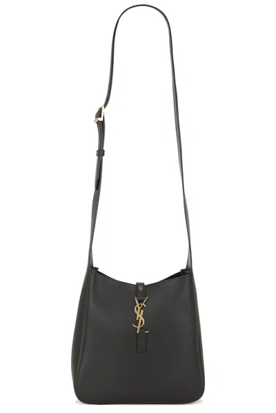 Saint Laurent Small Le 5 A 7 Supple Crossbody Bag In Black