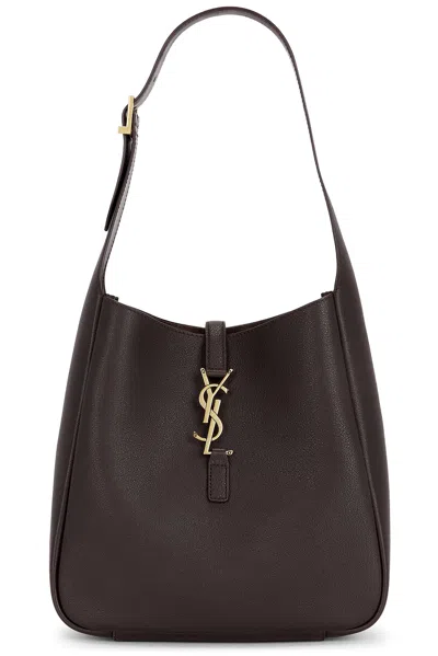 Saint Laurent Small Le 5 A 7 Supple Shoulder Bag In Brown
