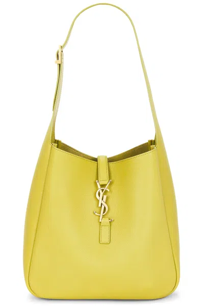 Saint Laurent Small Le 5 A 7 Supple Shoulder Bag In Yellow