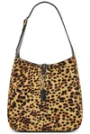 Saint Laurent Small Le 5 A 7 Supple Shoulder Bag In Spotted  Choco  & Nero