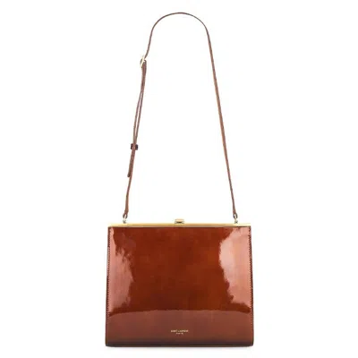 Saint Laurent Small Le Anne-marie Shoulder Bag In Brown