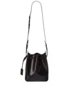 Saint Laurent Small Leather Bucket Bag In Black