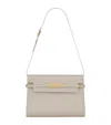 Saint Laurent Small Leather Canvas Manhattan Tote Bag In White
