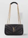 Saint Laurent Small Leather Crossbody Bag With Chevron Pattern