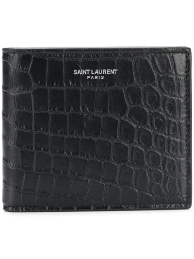 Saint Laurent Small Leather Goods In Black