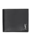 Saint Laurent Black Portafoglio Tiny Cassandre Wallet In Black