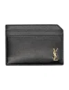 Saint Laurent Logo Classic Card Holder In Black