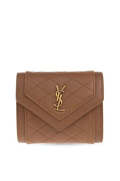 Saint Laurent Small Leather Goods In Brown