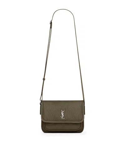 Saint Laurent Small Leather Niki Cross-body Bag In Green